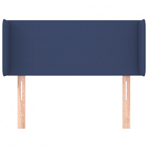 Tête de lit avec oreilles Bleu 83x16x78/88 cm Tissu