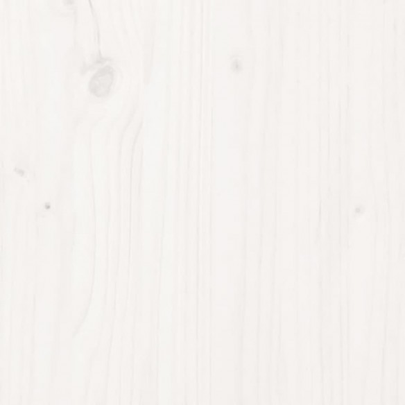 Table basse Blanc 80x50x35,5 cm Bois massif de pin