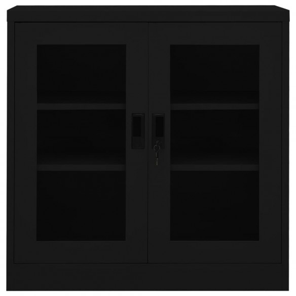 Armoire de bureau Noir 90x40x90 cm Acier