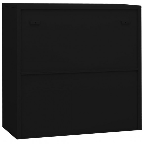 Armoire de bureau Noir 90x40x90 cm Acier