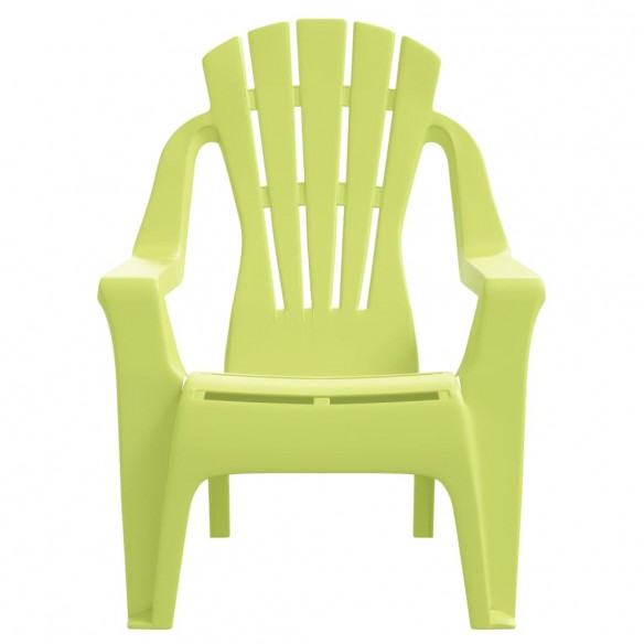 Chaises de jardin pour enfants lot de 2 vert 37x34x44 cm PP