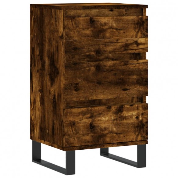 Buffet chêne fumé 40x35x70 cm bois d'ingénierie