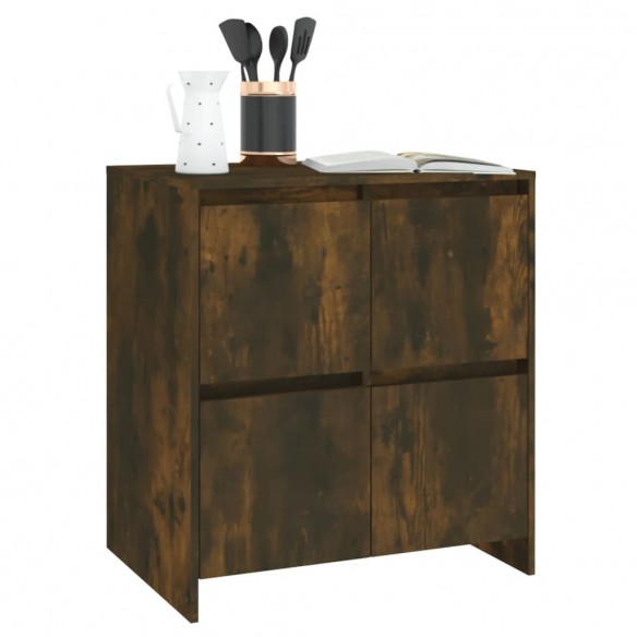 Buffet Chêne fumé 70x41x75 cm Bois d'ingénierie