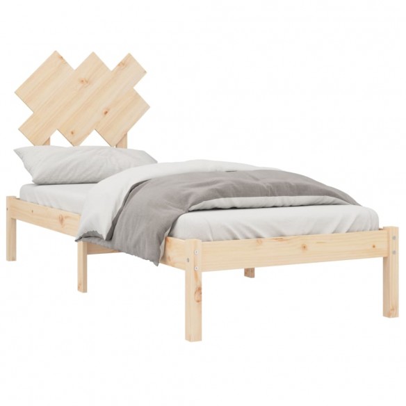 Cadre de lit 75x190 cm Petit simple Bois massif