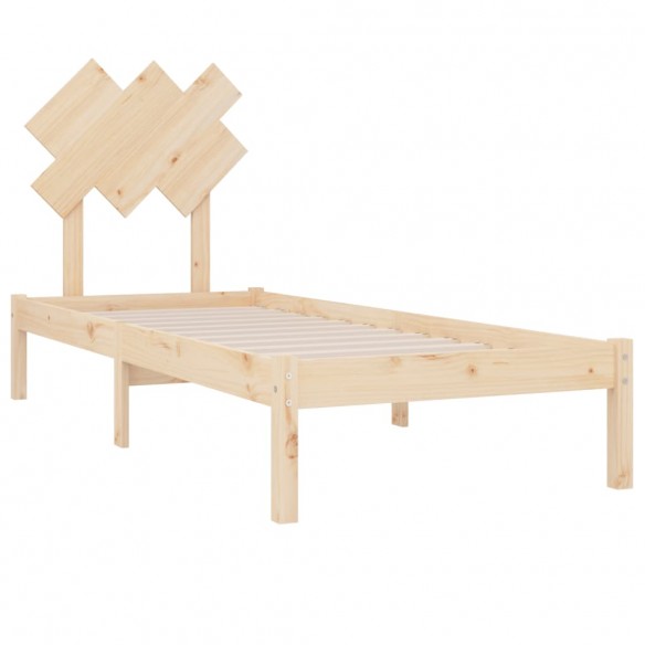 Cadre de lit 75x190 cm Petit simple Bois massif