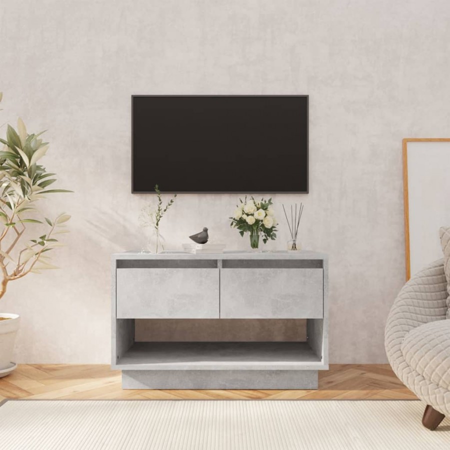 Meuble TV Gris béton 70x41x44 cm Aggloméré