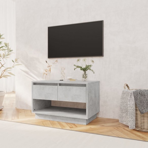 Meuble TV Gris béton 70x41x44 cm Aggloméré