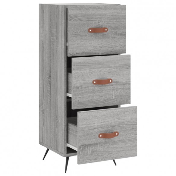 Buffet Sonoma gris 34,5x34x90 cm Bois d'ingénierie