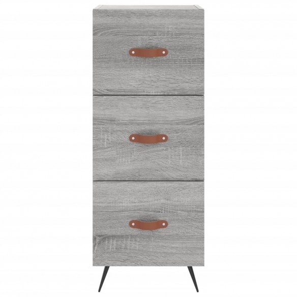 Buffet Sonoma gris 34,5x34x90 cm Bois d'ingénierie