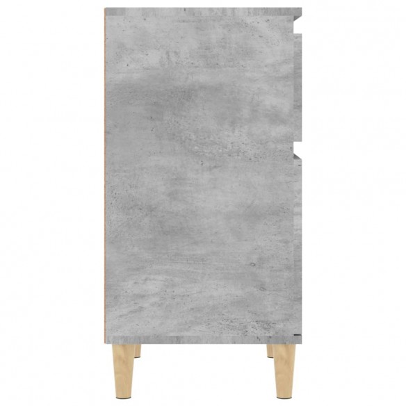 Tables de chevet 2 pcs gris béton 40x35x70 cm