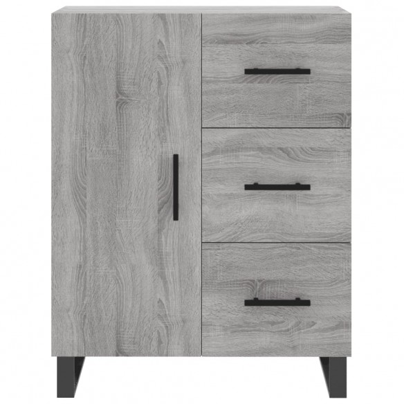 Buffet haut Sonoma gris 69,5x34x180 cm Bois d'ingénierie