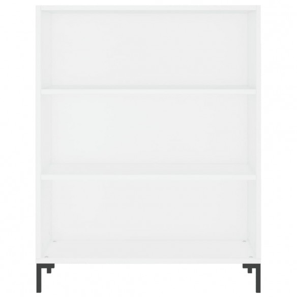 Bibliothèque blanc 69,5x32,5x90 cm bois d'ingénierie