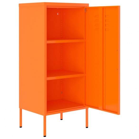 Armoire de rangement Orange 42,5x35x101,5 cm Acier