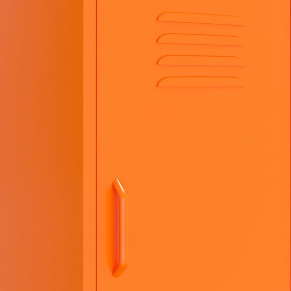 Armoire de rangement Orange 42,5x35x101,5 cm Acier