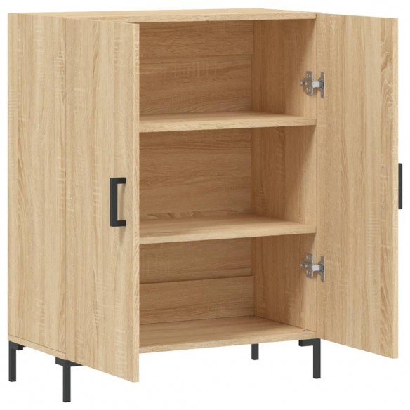 Buffet chêne sonoma 69,5x34x90 cm bois d'ingénierie