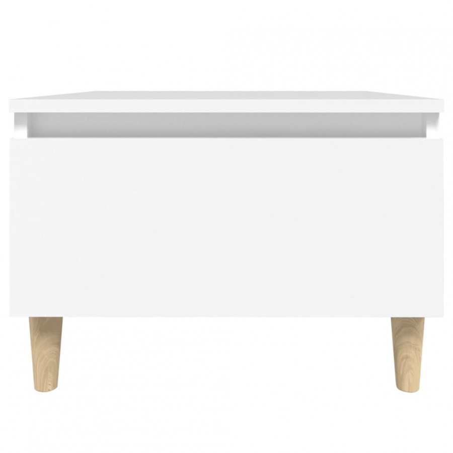 Table d'appoint Blanc 50x46x35 cm 