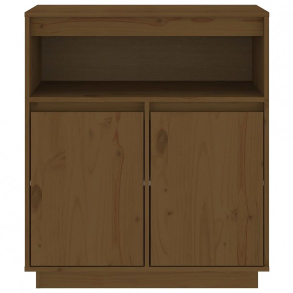 Buffet Marron miel 70x34x80 cm Bois massif de pin