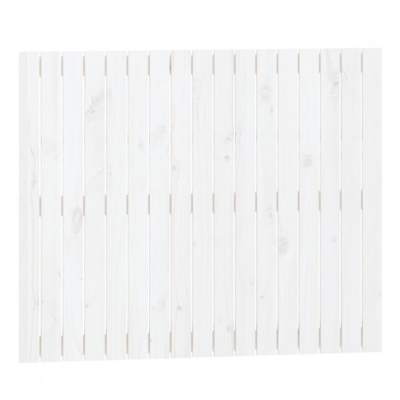 Tête de lit murale Blanc 108x3x90 cm Bois massif de pin