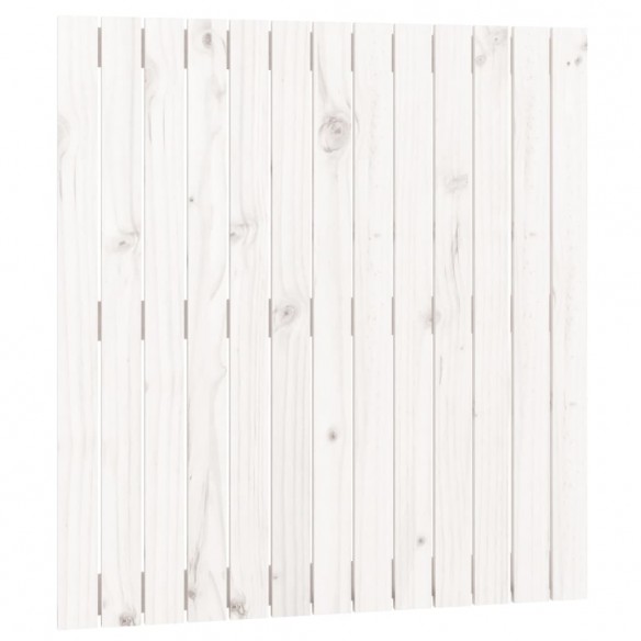 Tête de lit murale Blanc 82,5x3x90 cm Bois massif de pin