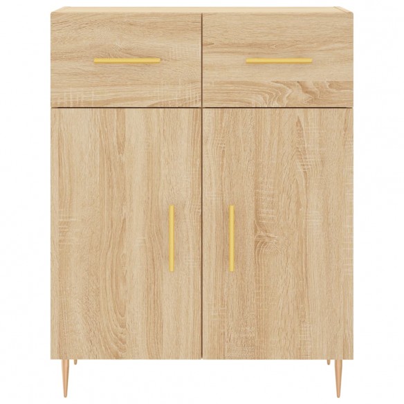 Buffet haut Chêne sonoma 69,5x34x180 cm Bois d'ingénierie