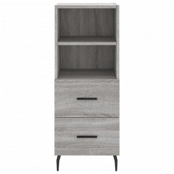 Buffet haut Sonoma gris 34,5x34x180 cm Bois d'ingénierie