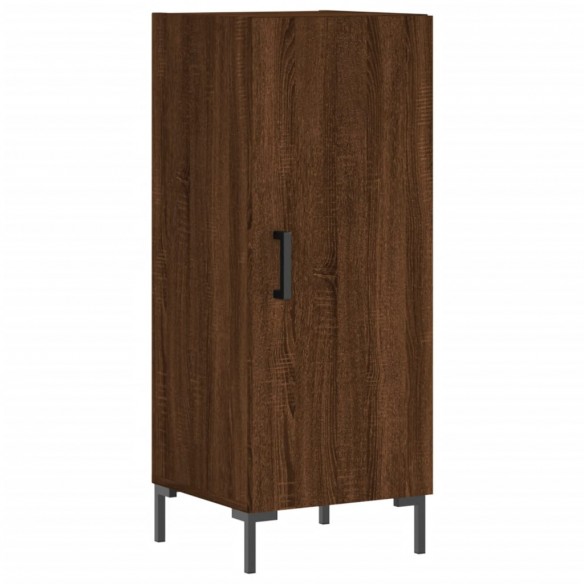 Buffet haut Chêne marron 34,5x34x180 cm Bois d'ingénierie