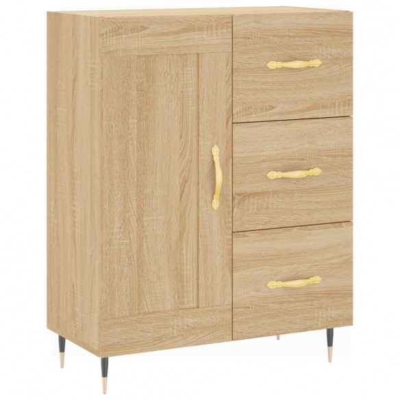 Buffet haut Chêne sonoma 69,5x34x180 cm Bois d'ingénierie