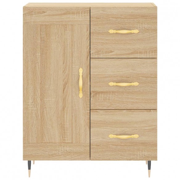 Buffet haut Chêne sonoma 69,5x34x180 cm Bois d'ingénierie