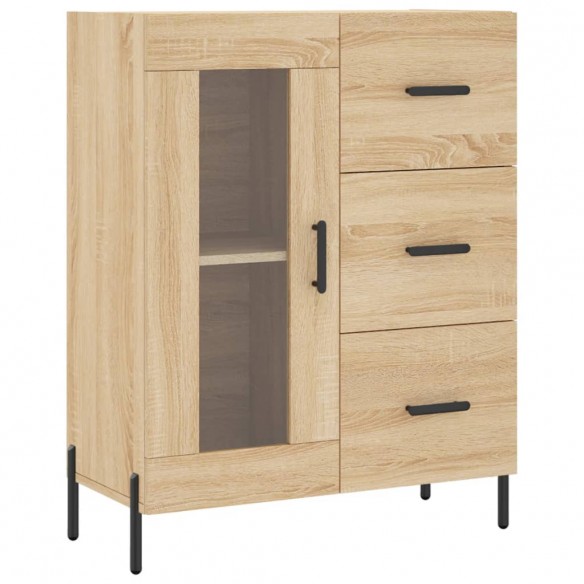 Buffet haut Chêne sonoma 69,5x34x180 cm Bois d'ingénierie