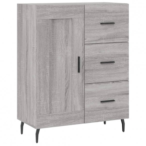 Buffet haut Sonoma gris 69,5x34x180 cm Bois d'ingénierie