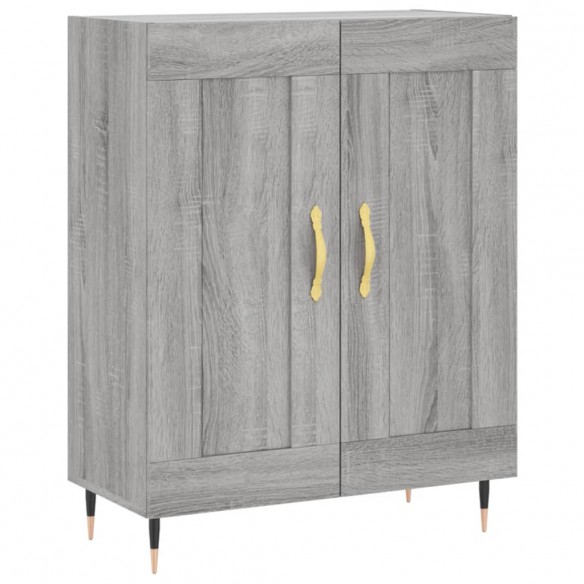 Buffet haut Sonoma gris 69,5x34x180 cm Bois d'ingénierie