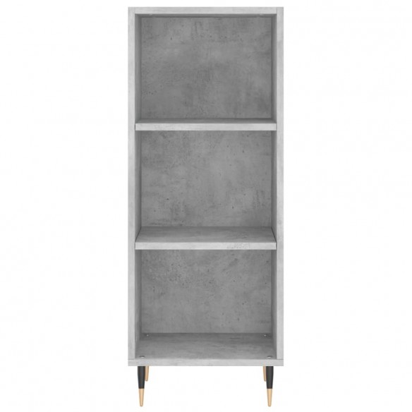 Buffet haut Gris béton 34,5x32,5x180 cm Bois d'ingénierie