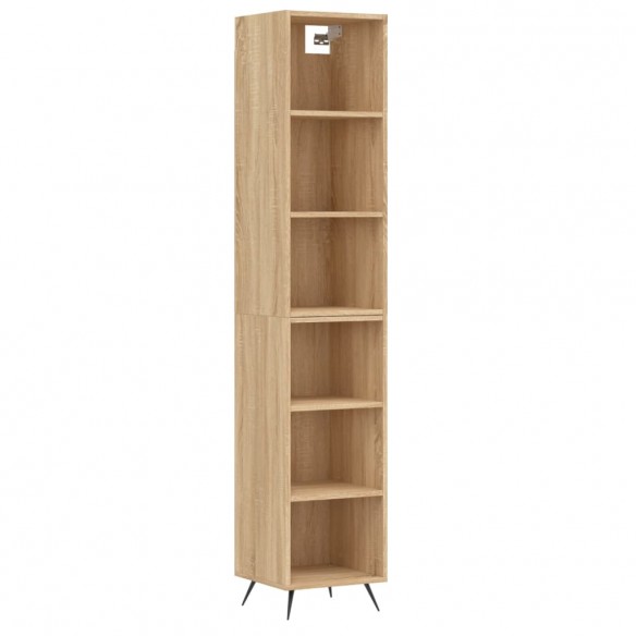 Buffet haut Chêne sonoma 34,5x32,5x180 cm Bois d'ingénierie