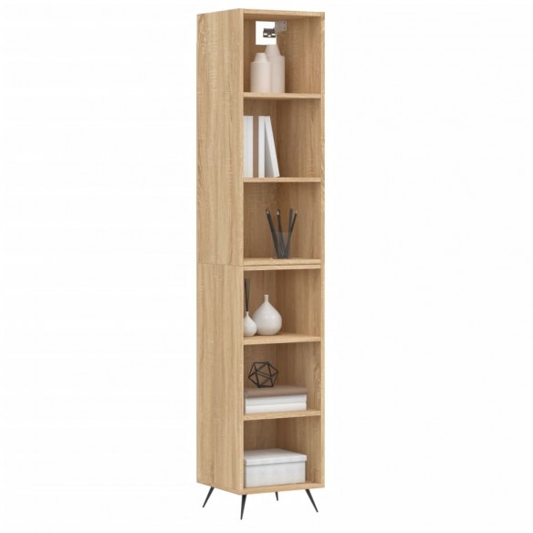 Buffet haut Chêne sonoma 34,5x32,5x180 cm Bois d'ingénierie