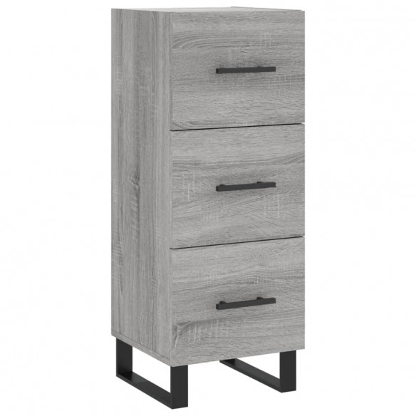 Buffet haut Sonoma gris 34,5x34x180 cm Bois d'ingénierie