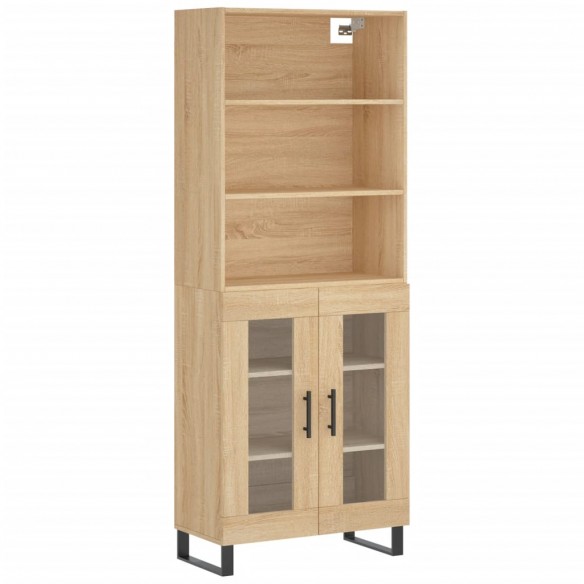 Buffet haut Chêne sonoma 69,5x34x180 cm Bois d'ingénierie