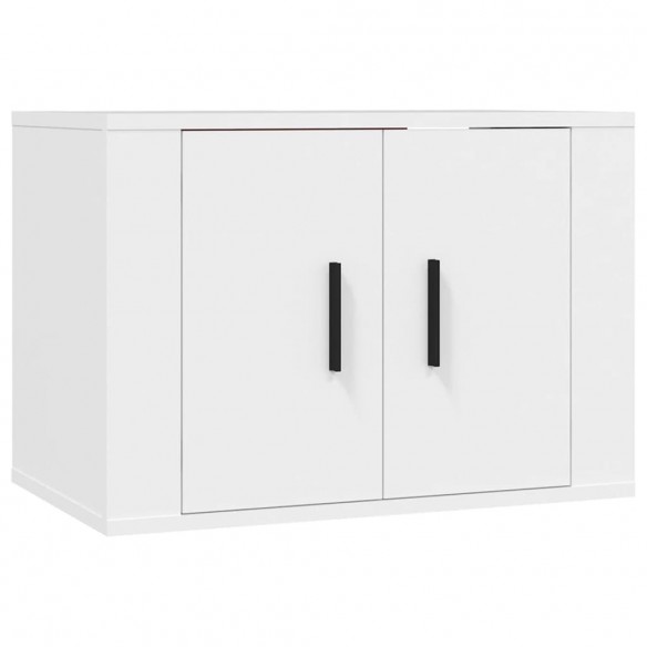 Ensemble de meubles TV 5 pcs Blanc Bois d'ingénierie