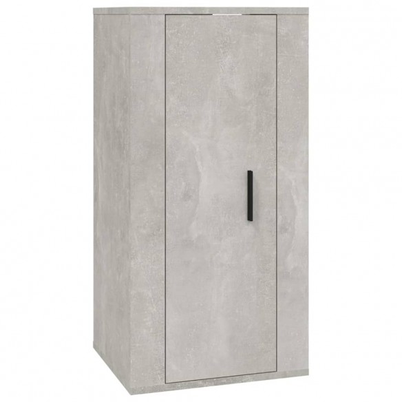 Ensemble de meubles TV 5 pcs Gris béton Bois d'ingénierie