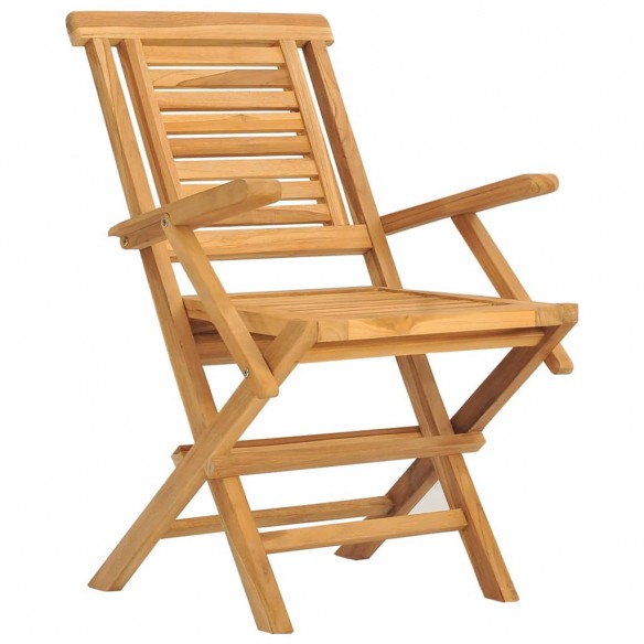 Chaises de jardin pliantes 6 pcs 56x63x90 cm bois massif teck