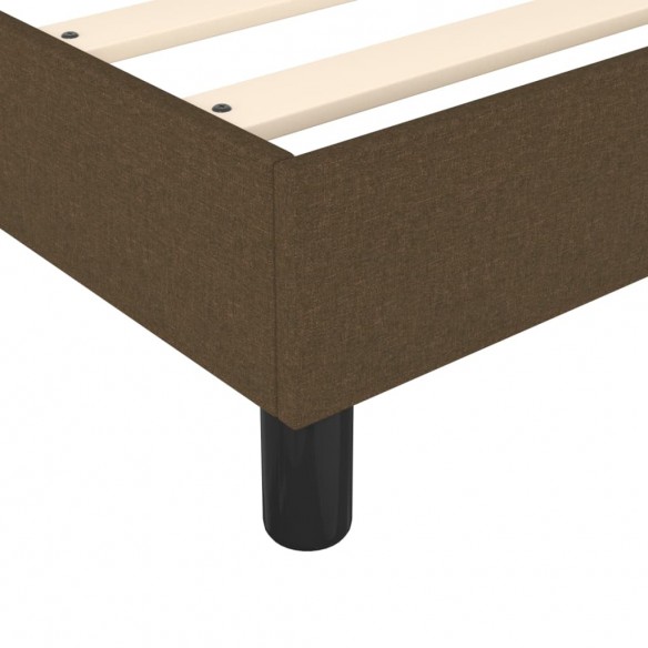 Cadre de lit avec matelas Marron foncé 90x190 cm