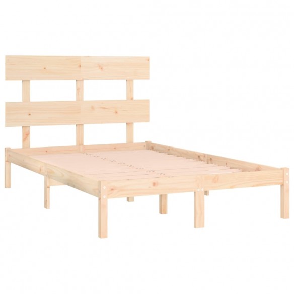 Cadre de lit bois massif 135x190 cm double