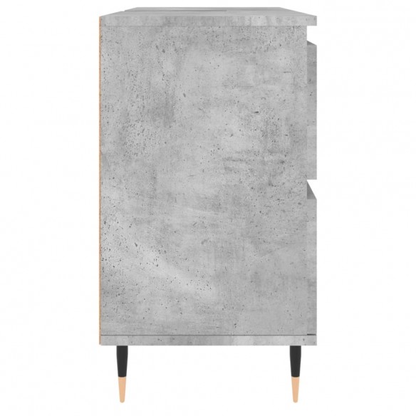 Armoire salle de bain gris béton 80x33x60cm bois d'ingénierie