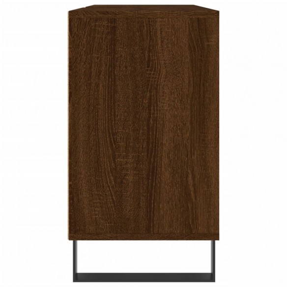 Armoire salle de bain chêne marron 80x33x60cm bois d'ingénierie