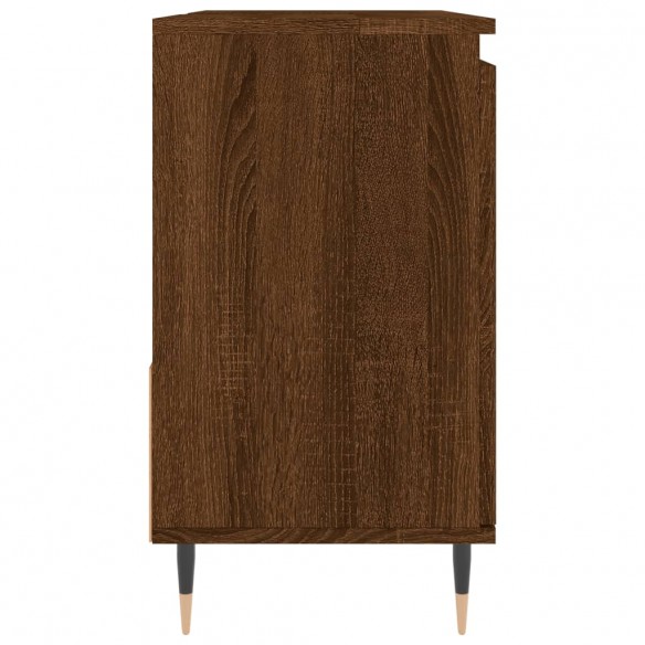 Armoire de bain chêne marron 65x33x60 cm bois d'ingénierie