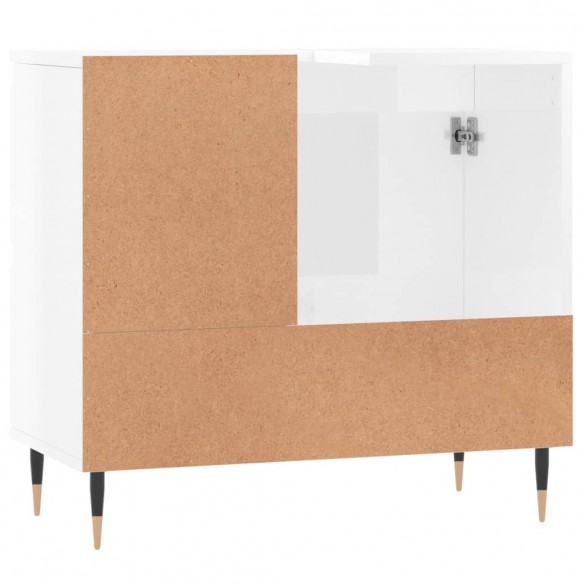 Armoire de salle de bain blanc brillant 65x33x60 cm