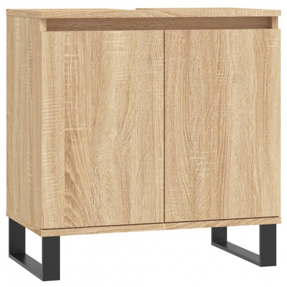 Armoire de bain chêne sonoma 58x33x60 cm bois d'ingénierie