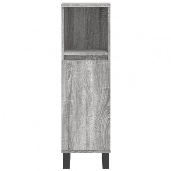 Armoire salle de bain sonoma gris 30x30x100 cm