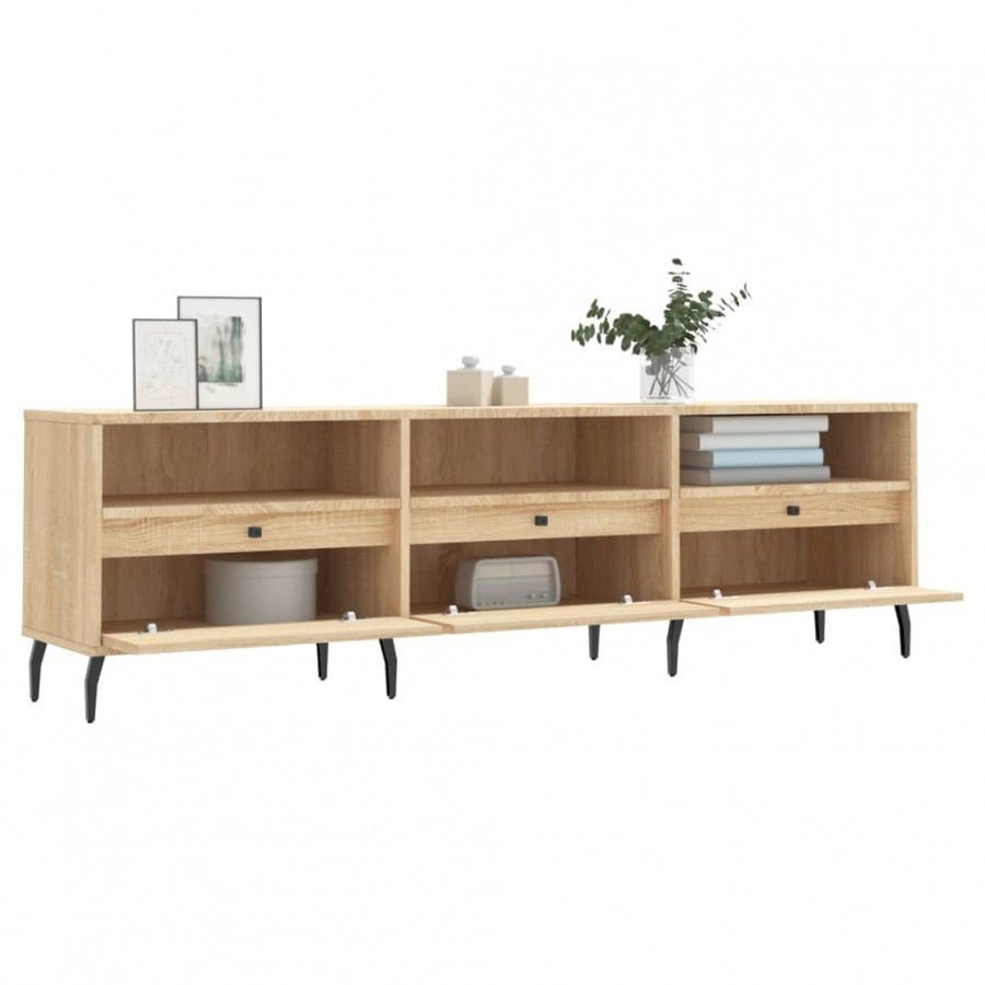 Meuble TV chêne sonoma 150x30x44,5 cm bois d'ingénierie Meuble TV chêne sonoma 150x30x44,5 cm bois d'ingénierie