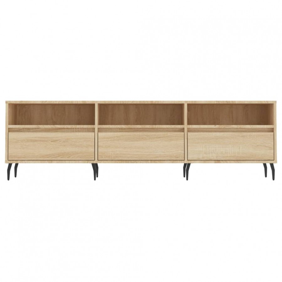 Meuble TV chêne sonoma 150x30x44,5 cm bois d'ingénierie Meuble TV chêne sonoma 150x30x44,5 cm bois d'ingénierie