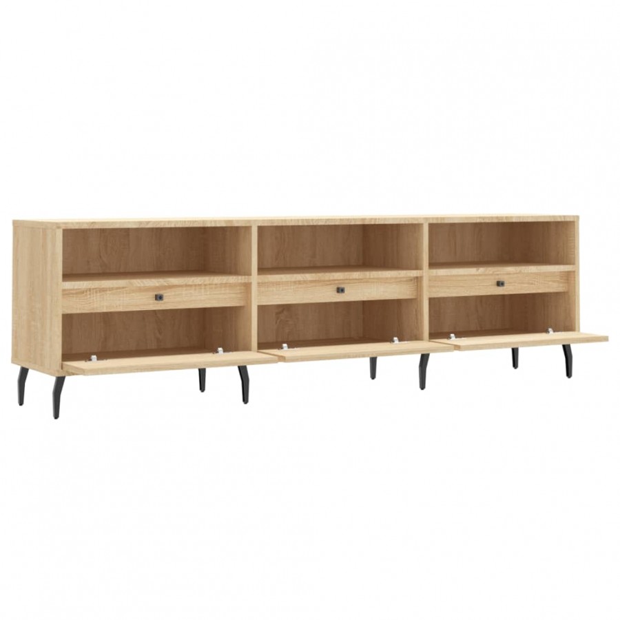 Meuble TV chêne sonoma 150x30x44,5 cm bois d'ingénierie Meuble TV chêne sonoma 150x30x44,5 cm bois d'ingénierie